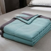 WJHWSX Children'S Cooling Blanket,Weighted Cooling Blanket,Double Sided Breathable Comforter,Green